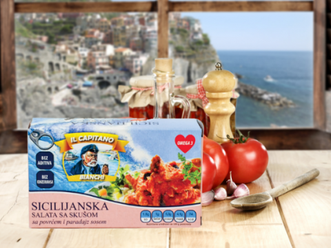 Ukus Sicilije uz IL Capitano sicilijansku salatu sa skušom